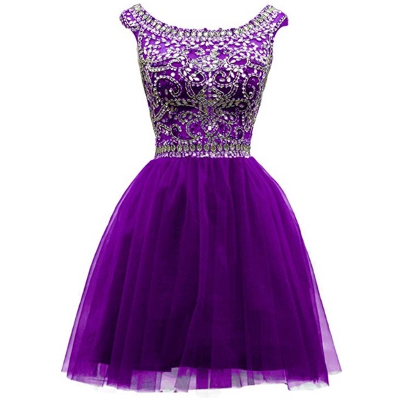 Sequin & Tulle Formal Dress - Picture 1 of 8